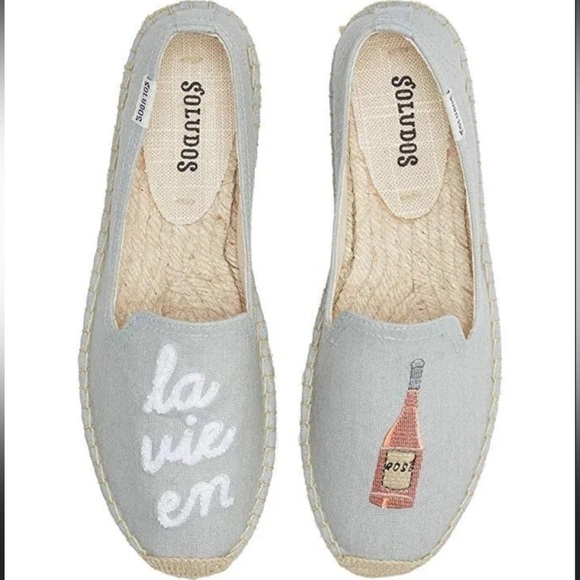 Soludos | NEW without Box La Vie en Rose Chambray Espadrilles Size 6 - Picture 4 of 14